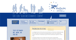Desktop Screenshot of phoenix-soziale-dienste.de